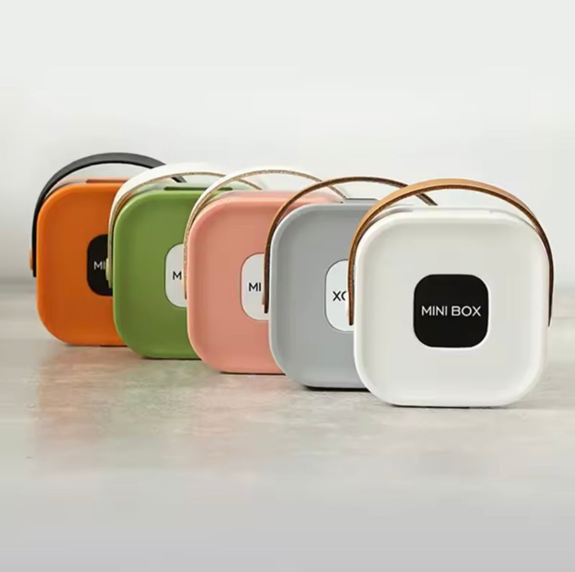 Portable Storage Jewelry Box, Cute Plastic Silicone Rings Case, Jewelry Storage Box With Leather Handle, Travel Carrying Mobile Cable And Earphones Organizer Case Portable Storage Jewelry Box, Cute Plastic Silicone Rings Case, Jewelry Storage Box With Leather Handle, Travel Carrying Mobile Cable And Earphones Organizer Case